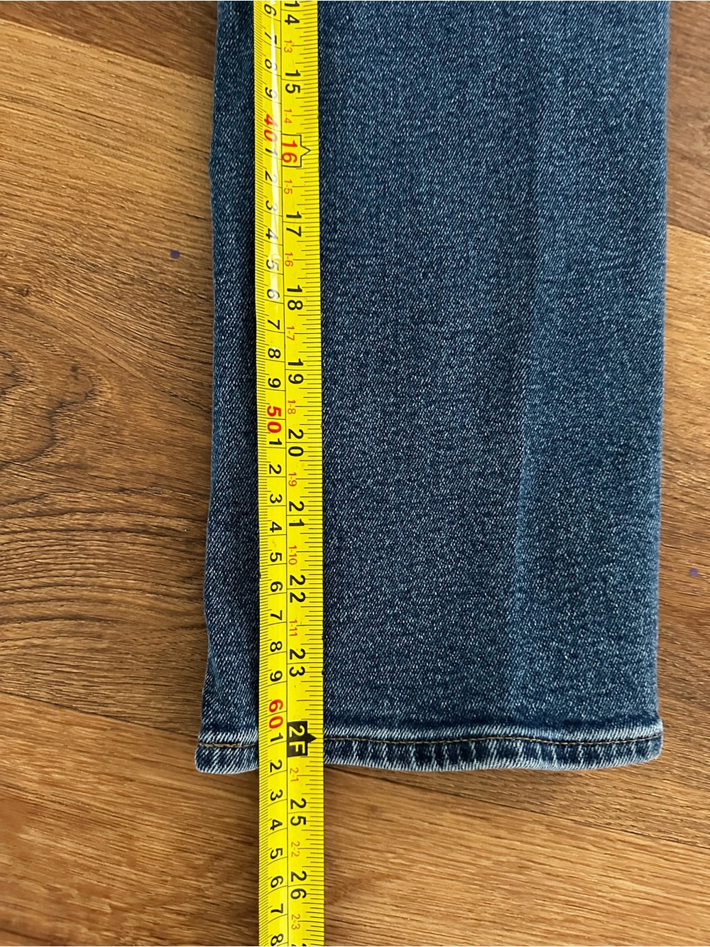J Crew Essential Straight Button-Fly Blue Denim Jeans Size 26 - Picture 12 of 15